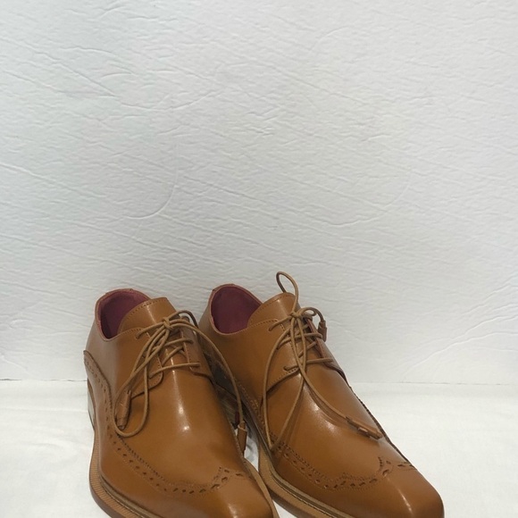Emilio Franco shoes Italian leather cognac oxford - Picture 1 of 7